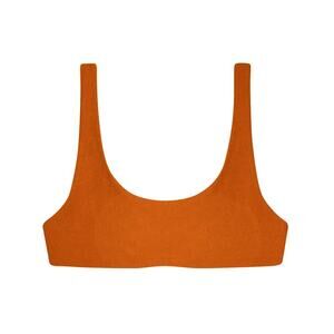 NWOT Jade Swim Rounded Edges Bikini Top Size Small Bronze Sheen